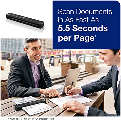 Epson 13.15" WorkForce ES-50 Document Scanner 1200 dpi USB 2.1W Portable