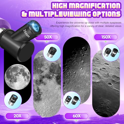 Dianfan 80mm 500mm DIANFAN-80500-P Manual Focus Telescope with Altazimuth Mount