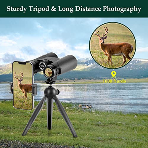 Adorrgon 12x42 889268 Binoculars 12x Magnification 42mm Objective Lens Roof Prism Binoculars