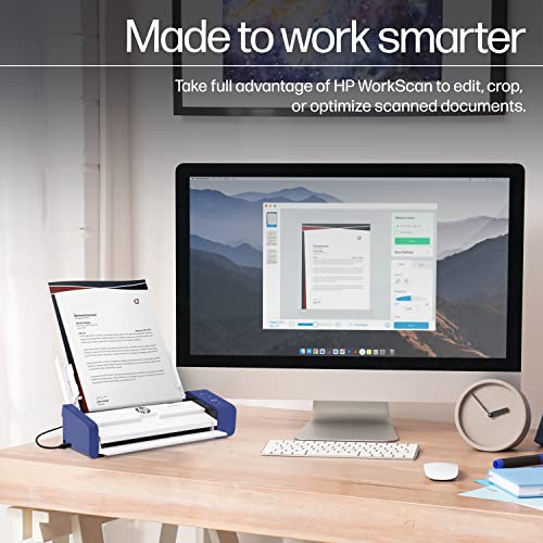HP Compact Desktop Duplex USB Mobile Document & Photo Scanner HPPS200 1200 dpi