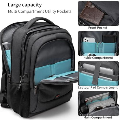 DUSLANG 17 Inch WD-30191 Laptop Backpack for College Travel Water Resistant Polyester Fabric