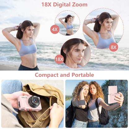 Gavonde 3" W08 64 MP 2160p Digital Camera Compact