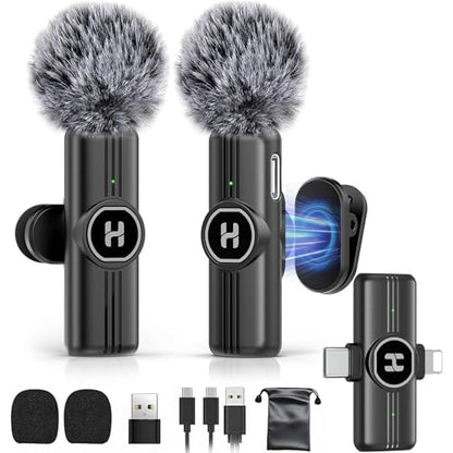 HEHOTTC Mini Lavalier Microphone M2 J25 USB Type-C Omnidirectional Compact Microphone