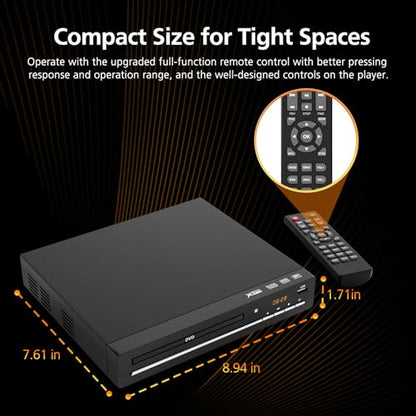 Wxjwyt DVD Player DVD-003 1920x1080 Region Free