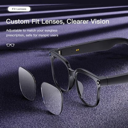 Dormiro 6.5 x 7 x 3 inches YT-1010 1080p Waterproof Smart Glasses