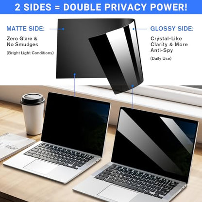 ZOEGAA 14 inch Laptop Privacy Screen 16:10
