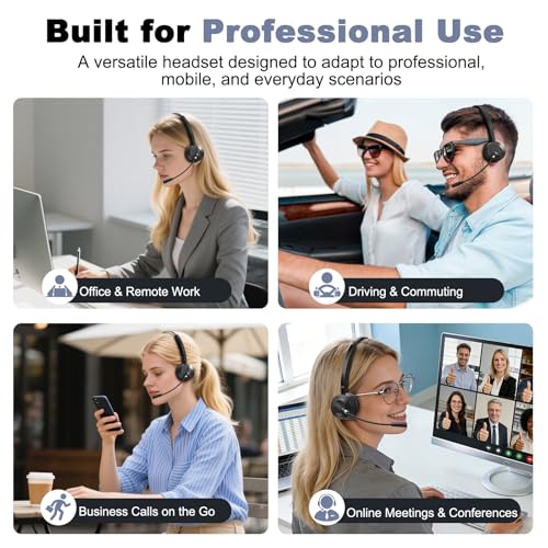 BlueFire 1x Bluetooth Headset AT055 Wireless Active Noise Cancellation for Adults