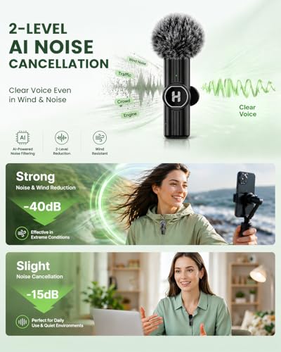 HEHOTTC Mini Lavalier Microphone M2 J25 USB Type-C Omnidirectional Compact Microphone