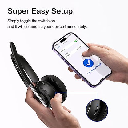 PrancyBt KH122M Bluetooth Wireless Headset with Noise Cancelling Microphone