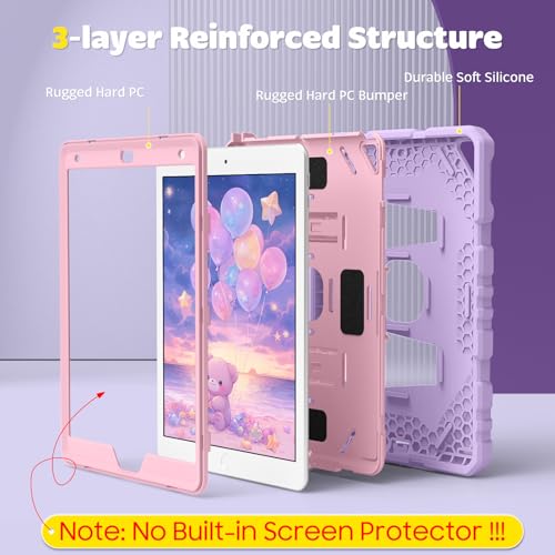 FINTIE 10.2" EPAK468 Case for iPad 9th/8th/7th Gen (2021/2020/2019) Hybrid Polycarbonate/Silicone
