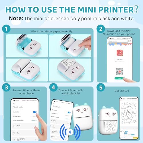 TENGYI C9 Mini Printer 200 DPI Portable Thermal Label Maker