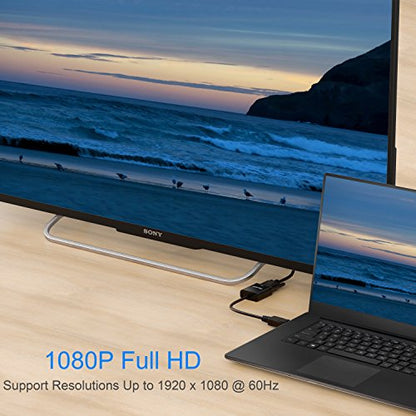 Moread DP2VGA-A-B-V2 DisplayPort to VGA Adapter 1920x1080@60Hz Black