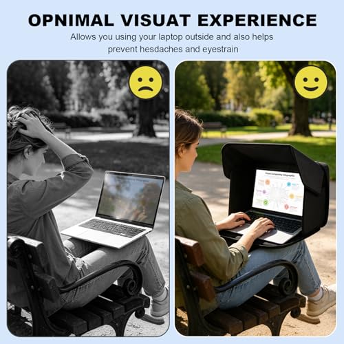 MAMA EVE 16 Inches GL02S Freestanding Sun Shade Hood Laptop