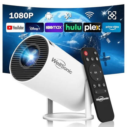 WellSonic 5.27" Mini Projector Hy300 Pro 1280 x 720 200 ANSI LED Portable