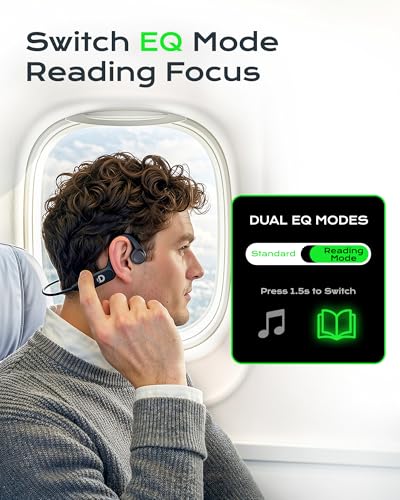 DEMICEA Wireless Headphones X6 Bluetooth 6.0 Bone Conduction 12-Hour Playtime Water Resistant