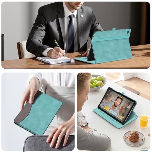 FINTIE Case for Samsung Galaxy Tab A11 Plus 11-Inch 2025/ A9 Plus 11-Inch 2023, Model Number ESBJ007, Solid Turquoise, Multi-Angle Viewing, Auto Sleep/Wake