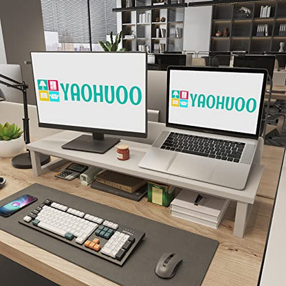 YAOHUOO 38.6 x 10.2 x 5 inches 01 100 Pounds Multi-Purpose Monitor Stand
