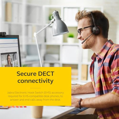 Jabra Engage 65 SE 9653-553-125 Wireless Headset - On Ear - Active Noise Cancelling - DECT - Black