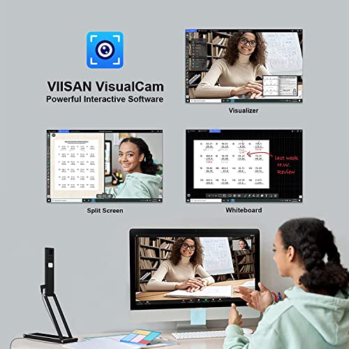 VIISAN P4U-Pro 13MP 4K 2-Inch Document Camera USB Visualizer