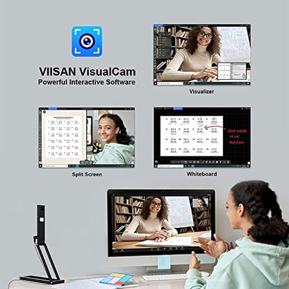 VIISAN P4U-Pro 13MP 4K 2-Inch Document Camera USB Visualizer