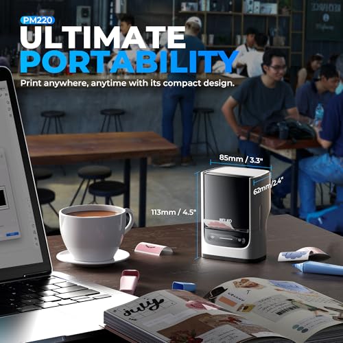 Nelko PM220 203dpi Portable Monochrome Thermal Label Printer
