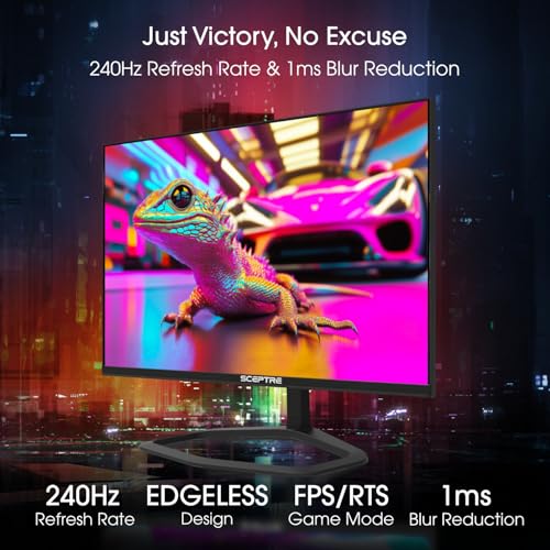 Sceptre 25 Inch E255B-FWD240.A1 FHD 1080p 240Hz LED Monitor