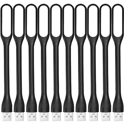 FINENIC 10 Piece USB LED Light Lamp ULBL10 Portable Flexible Arm Night Light