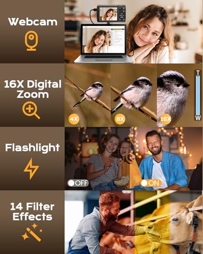 LOUM 2.57" x 5.01" x 3.44" VE418 88 MP Compact Camera 4:3 CMOS