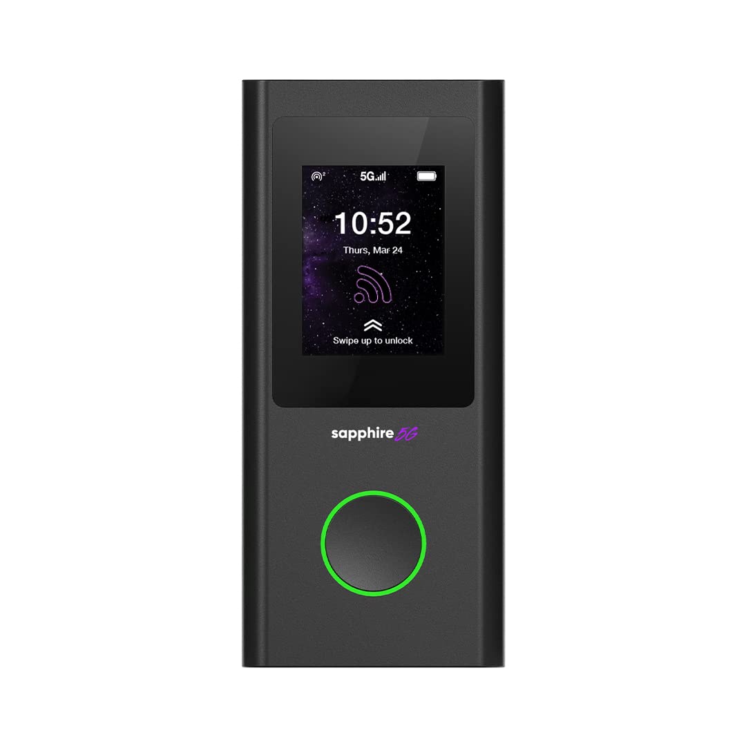 TravelWifi Sapphire 5G Mobile Hotspot WPS Tri-Band Wireless 802.11ax Connectivity Technology