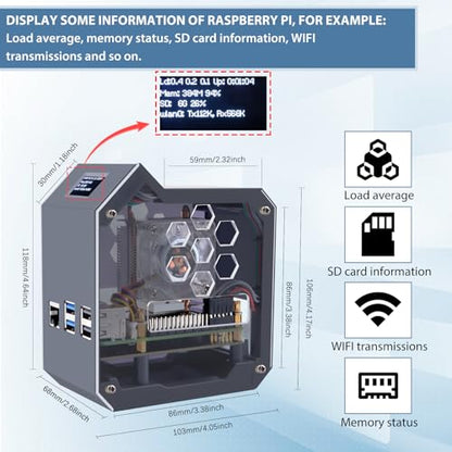 GeeekPi Mini ITX N07 Raspberry Pi NAS Kit with M.2 NVMe SSD Support
