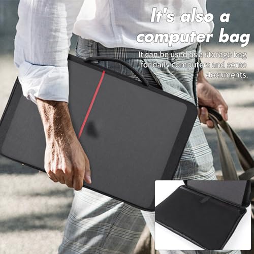 Yumt 14 Inches Laptop Sun Shade Soft Fabric Portable Privacy Shield