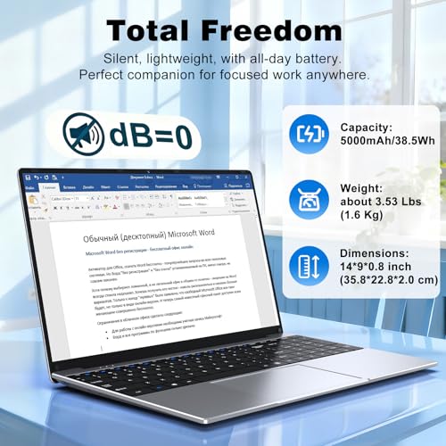 MITUNTUN 15.6 Inch Laptop Core M3-6Y30 1920x1080 256GB SSD 16GB RAM Ultra-Portable