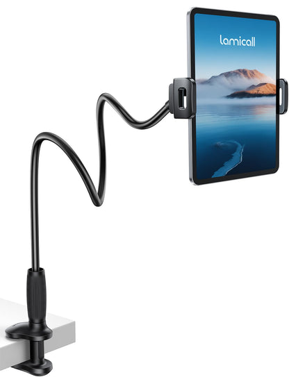 Lamicall Tablet Holder STGT03 Adjustable Gooseneck Mount for 4.7-13 inches Tablets and Cell Phones