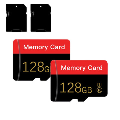 ESHAKHARE 128GB Micro TF Memory Card C10/U1/UHS-I/A1 Red 128GB*2