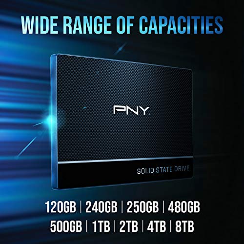 PNY 250GB SSD7CS900-250-RB 2.5-Inch SATA Internal Solid State Drive