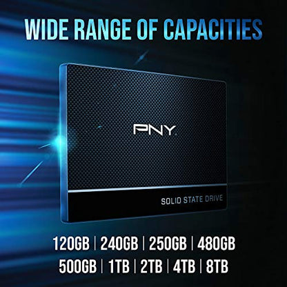 PNY 250GB SSD7CS900-250-RB 2.5-Inch SATA Internal Solid State Drive