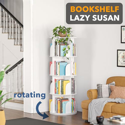 SpaceAid 4 Tier 56XZSJ-MS02-W4 Bookshelf White