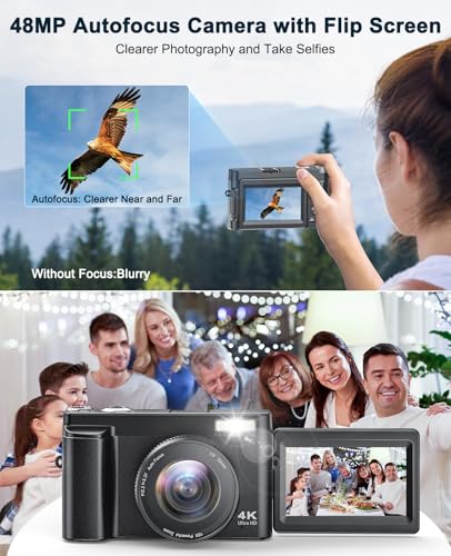 Zostuic Compact DC101 48MP 2160p CMOS Digital Camera