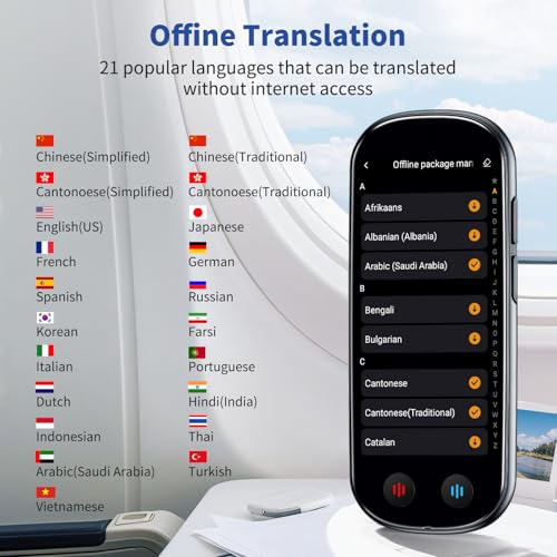 Simbago 6.38 x 3.39 x 1.34 inches 150 Languages Offline Voice Translator 2000mAh