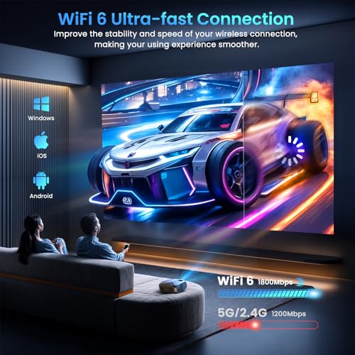 YOWHICK DP03-L Portable Projector 1920x1080 Full HD with Keystone Correction