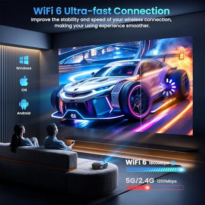 YOWHICK DP03-L Portable Projector 1920x1080 Full HD with Keystone Correction