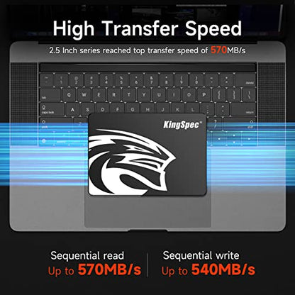 KingSpec 512GB Solid State Drive 2.5" SATA III 540MB/s Read Speed