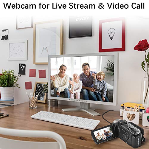 kimire Compact Video Camera 604S 24MP 1080p 15fps CMOS USB Camcorder