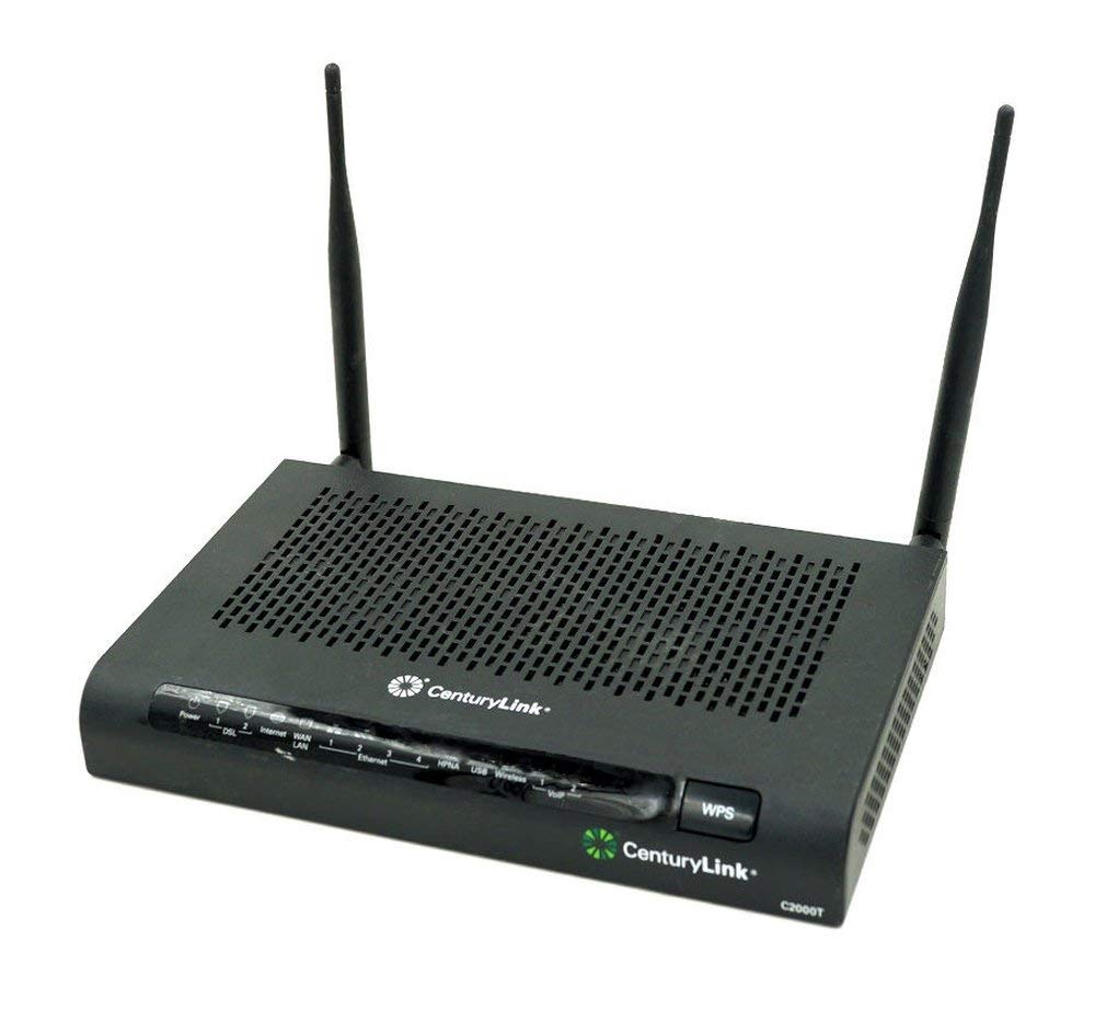 CenturyLink C2000T Wireless Dual-Band Modem Router 802.11n 343 Mbps with WPS and App Control
