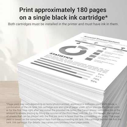 Canon PG-240 Genuine Black Ink Cartridge, 180 Page Yield, Compatible with MG2120/3122/3520, MX512, TS5120