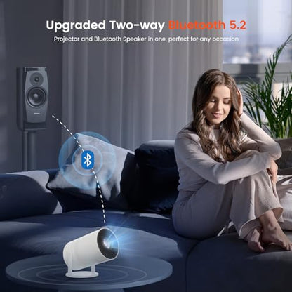WISHOLY 5.2in X3 1920x1080 LCD Portable Projector