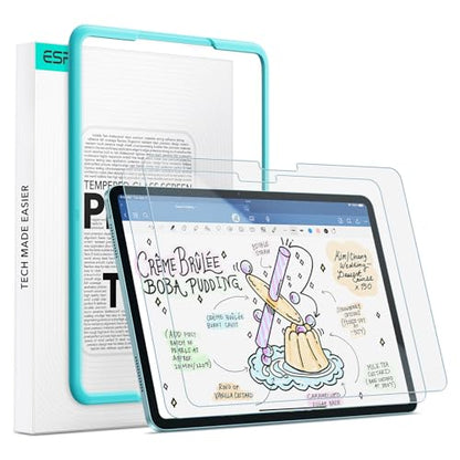 ESR 2 Pack Paper-Feel Tempered Glass Screen Protector for iPad Air 11" (M4/M3/M2) 9H Matte Anti-Glare