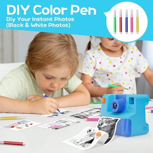 GREENKINDER 3-12 Years KC05 Instant Print Camera 24 MP 1080p Automatic Digital
