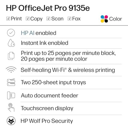 HP OfficeJet Pro 9135e 4800x1200dpi All-in-One Inkjet Printer