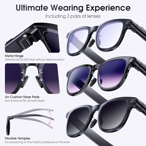 Amwentu 1.0 Count A2 4K No Display Smart Glasses